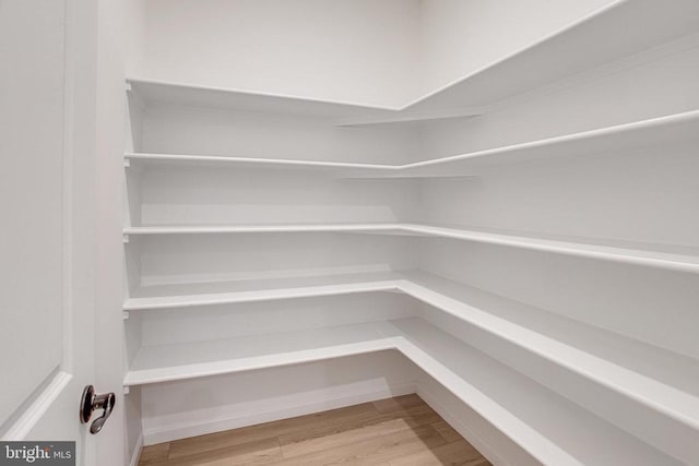 view of storage area