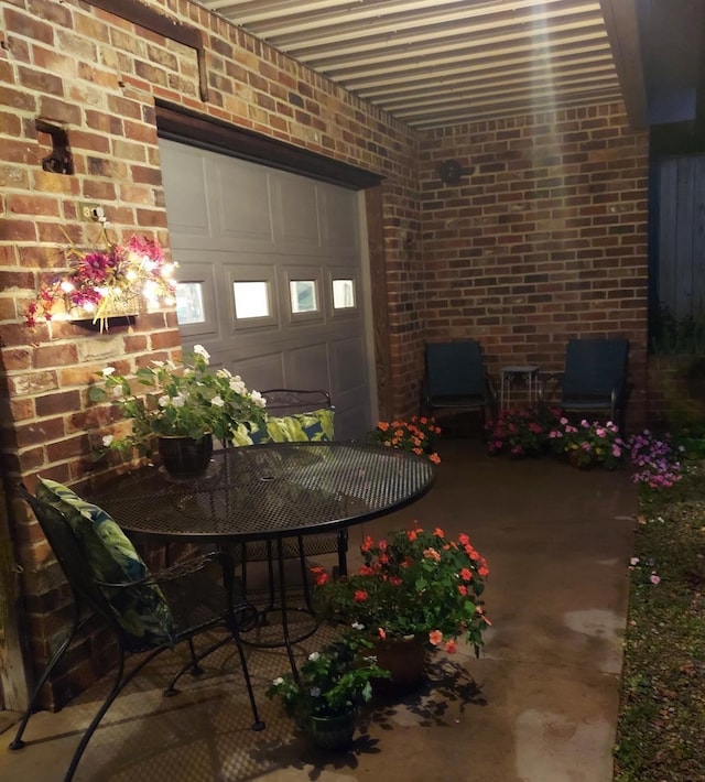 581 Oak Grove Church Rd, Waynesboro, VA 22980 - view of patio / terrace with a garage and outdoor dining area