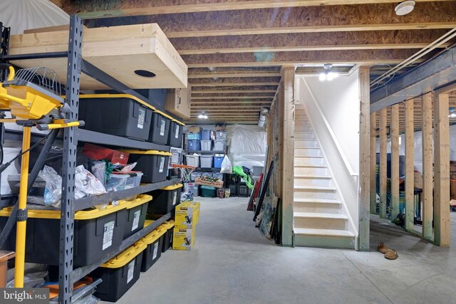 1909 Artillery Ridge Rd, Fredericksburg, VA 22408 - basement with stairway