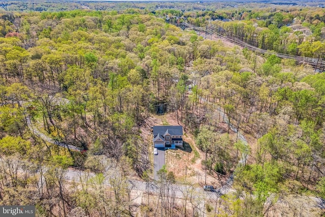 1909 Artillery Ridge Rd, Fredericksburg, VA 22408 - view from above of property featuring a heavily wooded area