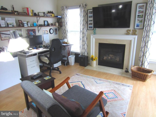 11200 Scottwood Ln N, Fredericksburg, VA 22407 - office space featuring wood finished floors and a high end fireplace