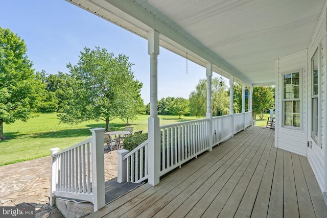  - porch with a yard