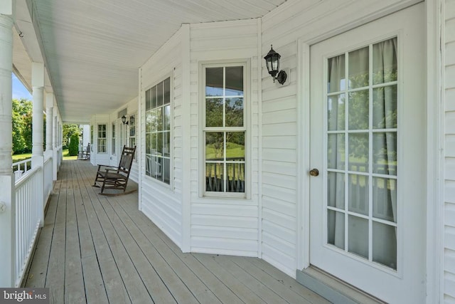  - view of wooden porch