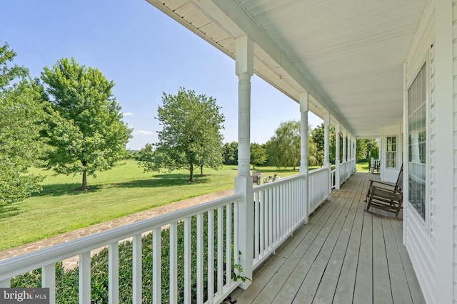  - porch with a yard