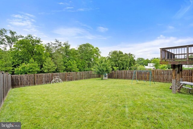 5014 Godwins Landing Dr, Remington, VA 22734 - fenced backyard featuring a playground