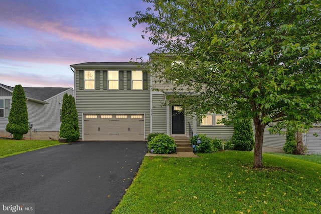 5014 Godwins Landing Dr, Remington, VA 22734 - view of front of house featuring driveway, a garage, and a yard