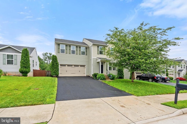 5014 Godwins Landing Dr, Remington, VA 22734 - view of front of house featuring driveway, an attached garage, and a front lawn