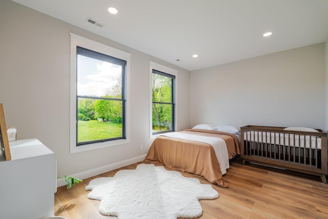 10 Samuel Bears Rd, Weyers Cave, VA 24486 - bedroom featuring light wood-type flooring, recessed lighting, and baseboards