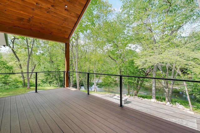 10 Samuel Bears Rd, Weyers Cave, VA 24486 - wooden deck featuring a water view