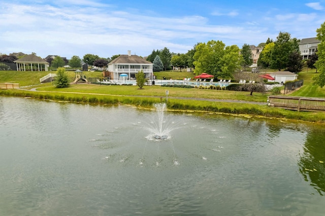 47 Villa View Dr, Staunton, VA 24401 - water view with a gazebo