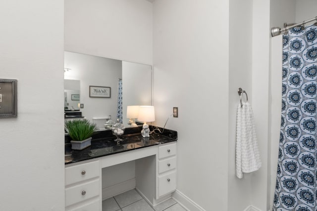 47 Villa View Dr, Staunton, VA 24401 - full bathroom with vanity, tile patterned flooring, and curtained shower