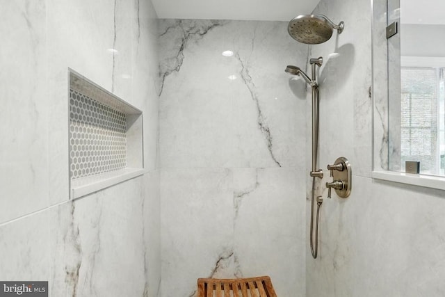 19254 Mabel Ct, Culpeper, VA 22701 - bathroom view of a marble finish shower