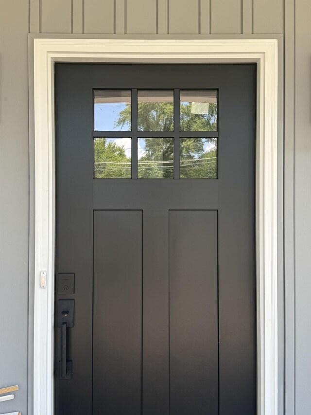1522 2nd St, Waynesboro, VA 22980 - view of exterior entry featuring board and batten siding