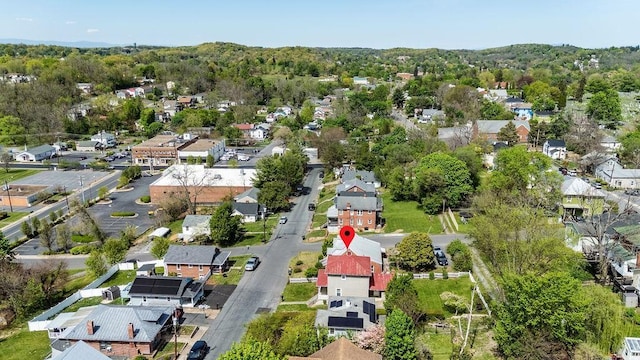 105 Austin Ave, Staunton, VA 24401 - aerial view of property and surrounding area with nearby suburban area