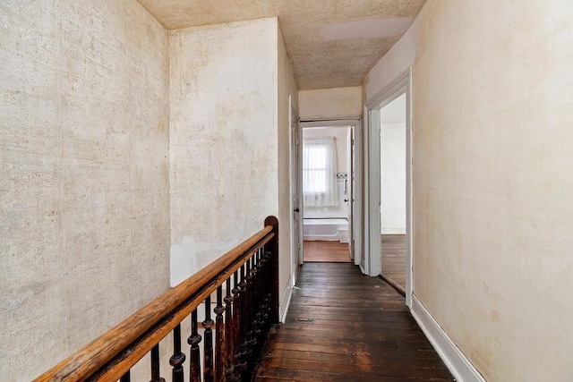 105 Austin Ave, Staunton, VA 24401 - corridor featuring dark wood-style flooring and baseboards