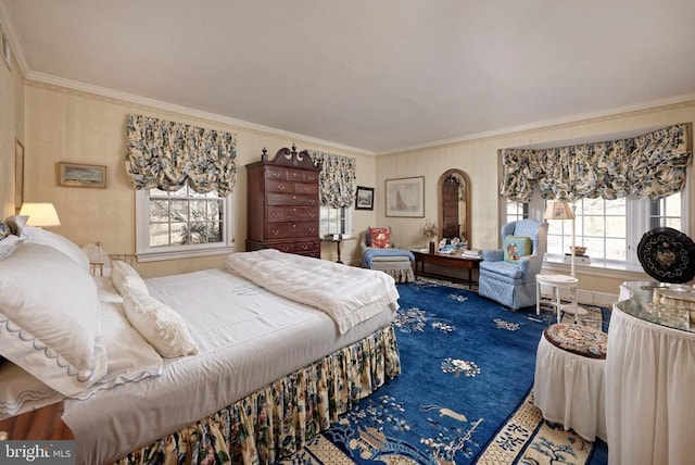 - bedroom with crown molding