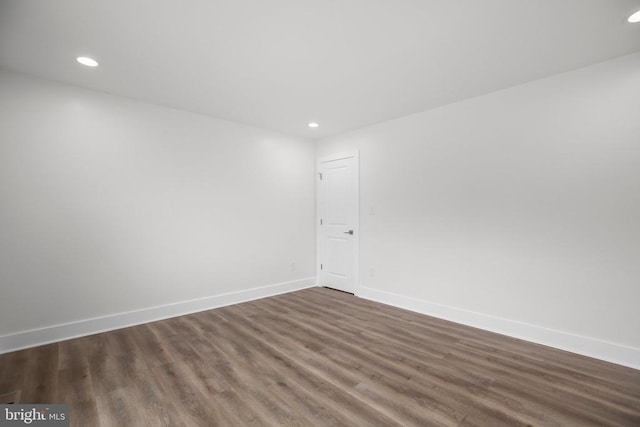 10302 Laurel Ridge Way, Fredericksburg, VA 22408 - empty room with dark wood finished floors, recessed lighting, and baseboards