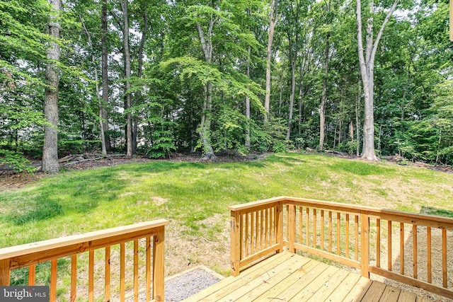 10302 Laurel Ridge Way, Fredericksburg, VA 22408 - wooden deck featuring a lawn