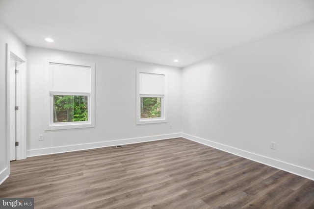 10302 Laurel Ridge Way, Fredericksburg, VA 22408 - spare room with plenty of natural light, dark wood-type flooring, baseboards, and recessed lighting