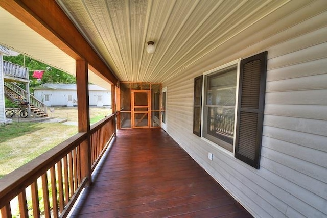 405 Linden Ave S Unit 1, Waynesboro, VA 22980 - view of wooden deck