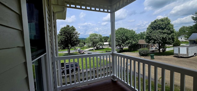 242 1st St, Broadway, VA 22815 - covered porch featuring a residential view