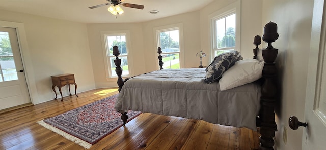 242 1st St, Broadway, VA 22815 - bedroom featuring wood-type flooring and ceiling fan