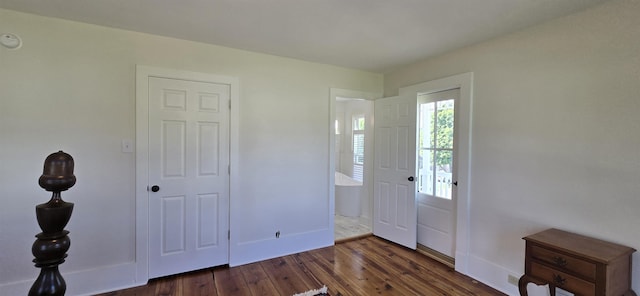 242 1st St, Broadway, VA 22815 - foyer entrance featuring dark wood-type flooring and baseboards