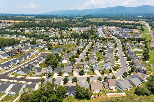 233 Overview St, Waynesboro, VA 22980 - aerial overview of property's location featuring a mountain backdrop and nearby suburban area