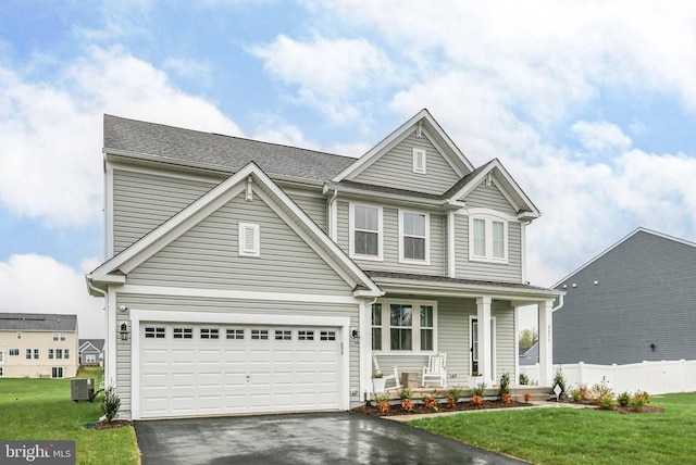 2213 Ruffins Reserve Way, Fredericksburg, VA 22408 - traditional-style home featuring a porch, an attached garage, and driveway