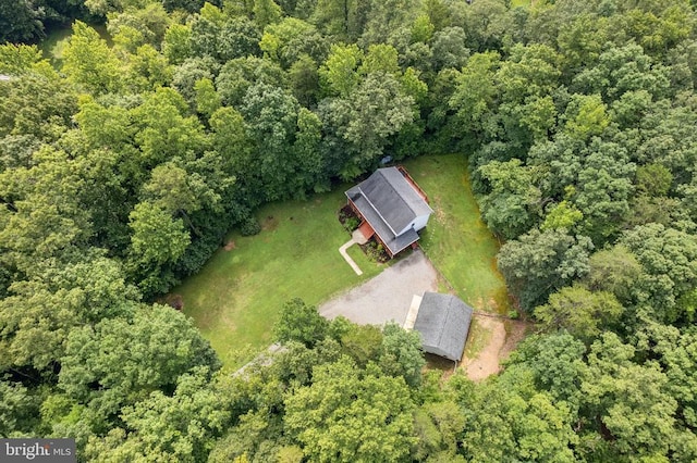 102 Oak Knoll Pl, Bumpass, VA 23024 - aerial view of property's location with a heavily wooded area