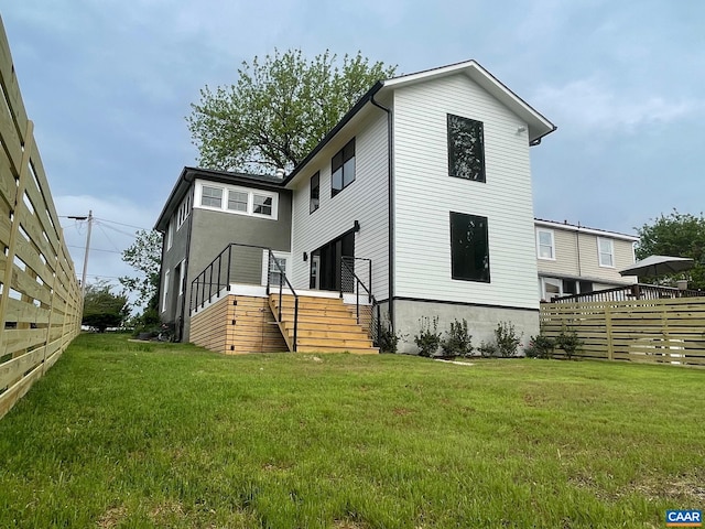 view of rear view of property