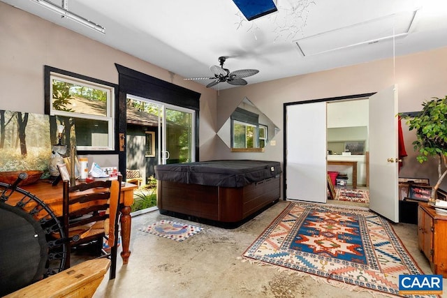 127 Blackrock Cir, Roseland, VA 22967 - bedroom featuring attic access and concrete floors