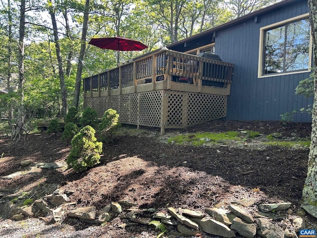 127 Blackrock Cir, Roseland, VA 22967 - view of wooden terrace