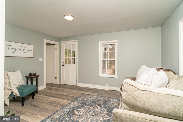 1121 Monacan Trail Rd, Charlottesville, VA 22903 - living area with wood finished floors and baseboards