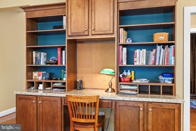 9937 Talley Rd, Spotsylvania, VA 22553 - home office with built in study area and wood finished floors