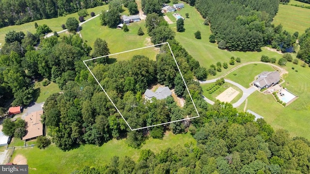 9937 Talley Rd, Spotsylvania, VA 22553 - aerial view of property and surrounding area featuring property parcel outlined