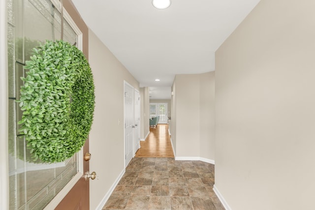 21 Upland Ct, Stuarts Draft, VA 24477 - hall with stone finish floors and recessed lighting