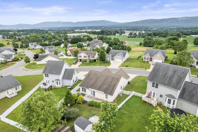 21 Upland Ct, Stuarts Draft, VA 24477 - aerial view of residential area featuring a mountain backdrop