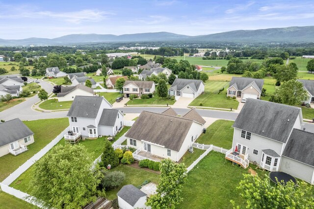 21 Upland Ct, Stuarts Draft, VA 24477 - aerial view of residential area featuring a mountain backdrop