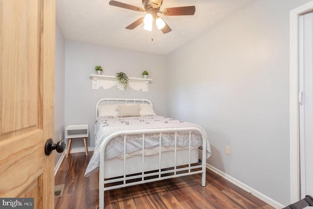 159 Park View Ln, Shenandoah, VA 22849 - bedroom with wood finished floors and ceiling fan