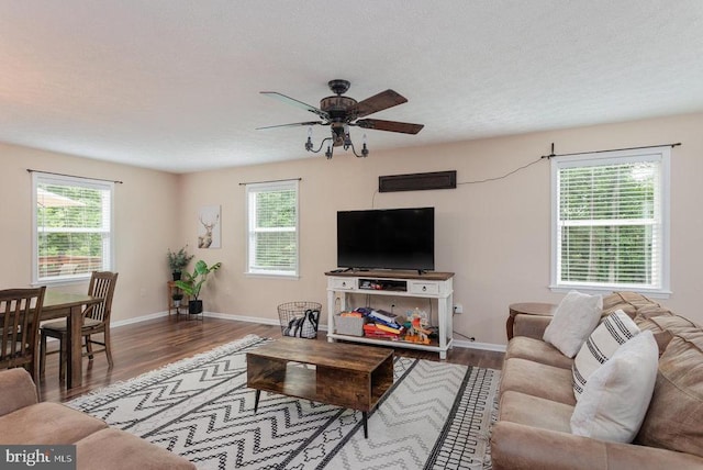 159 Park View Ln, Shenandoah, VA 22849 - living area with a ceiling fan and wood finished floors