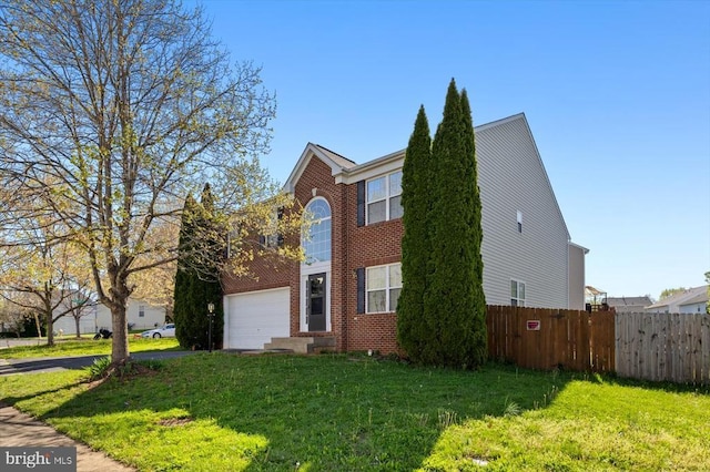 1745 Finley Dr, Culpeper, VA 22701 - view of home's exterior with brick siding, a garage, and driveway