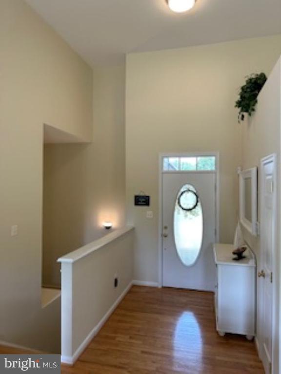 entryway featuring hardwood / wood-style floors