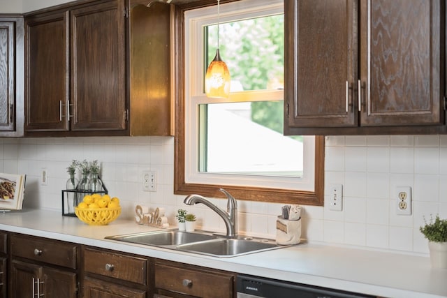 2822 Plantation Ln, Waynesboro, VA 22980 - kitchen featuring a sink and dark brown cabinetry