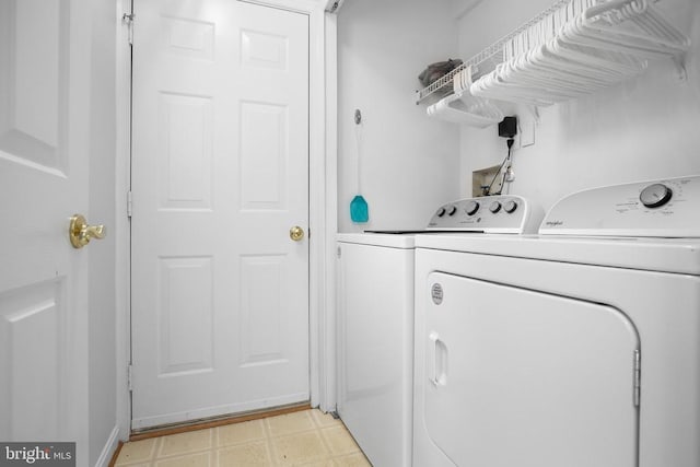 11611 Hampshire Ct, Fredericksburg, VA 22407 - washroom featuring washer and dryer and light floors