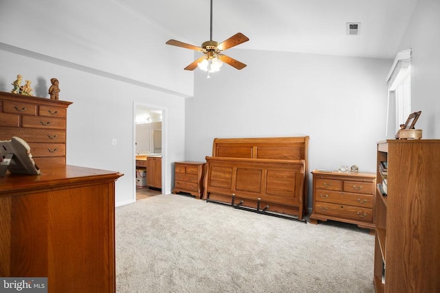 11611 Hampshire Ct, Fredericksburg, VA 22407 - carpeted bedroom featuring ensuite bathroom and a ceiling fan