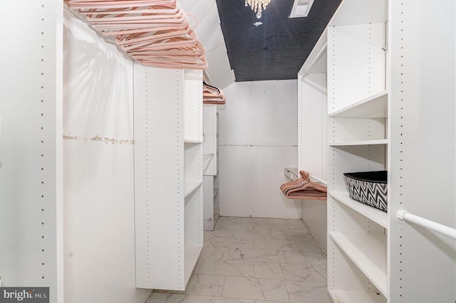8806 Commons Cir, Spotsylvania, VA 22553 - spacious closet with light marble finish flooring