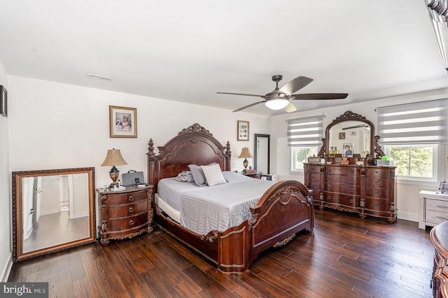 8806 Commons Cir, Spotsylvania, VA 22553 - bedroom featuring wood finished floors and ceiling fan