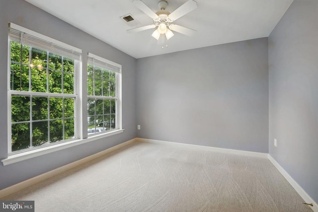 538 Colony Ct, Warrenton, VA 20186 - unfurnished room with baseboards, carpet flooring, and ceiling fan