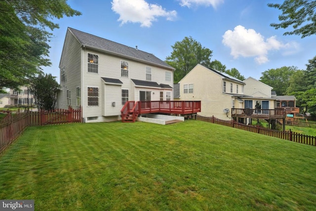 538 Colony Ct, Warrenton, VA 20186 - back of property with a deck